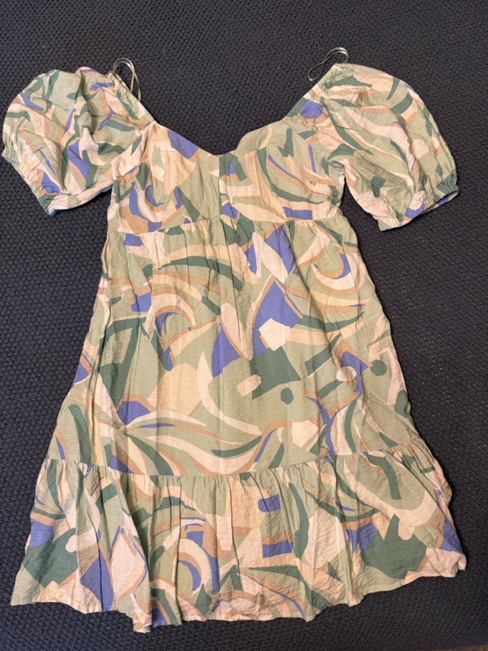 Nine West Green Floral Mini Dress